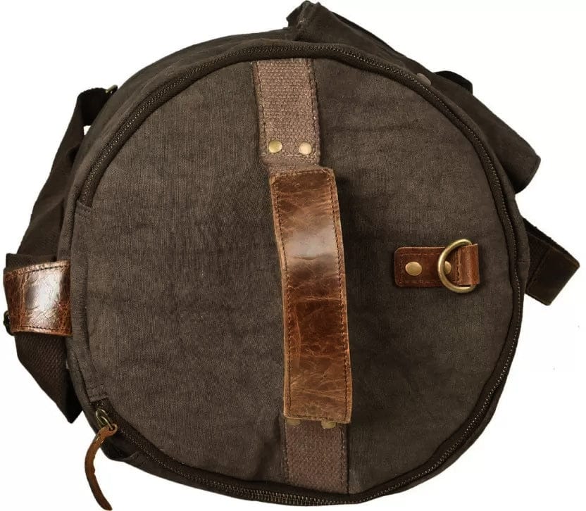 VINTAGE DUFFLE BAG - BROWN - Golden Riders
