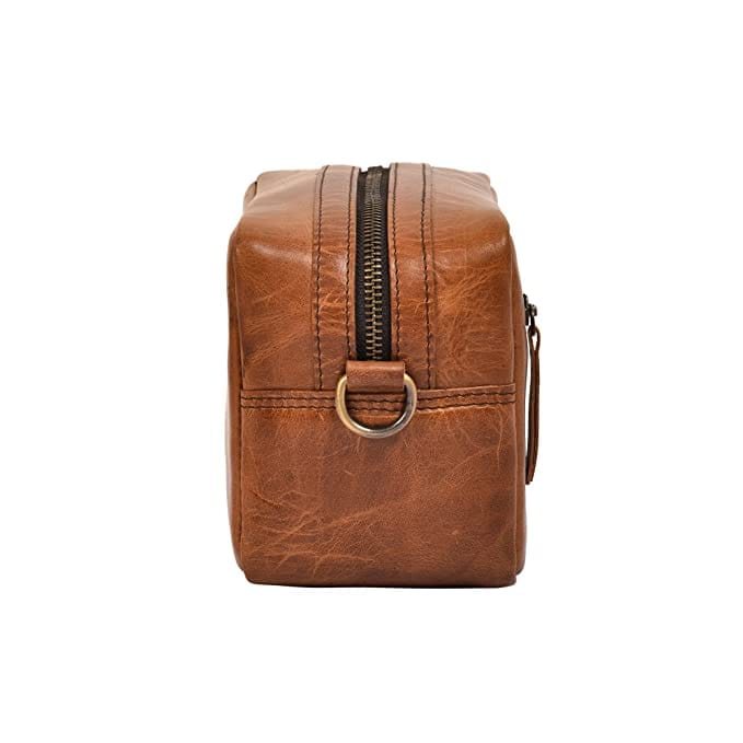 TOILETRY POUCH - TAN BROWN - Golden Riders