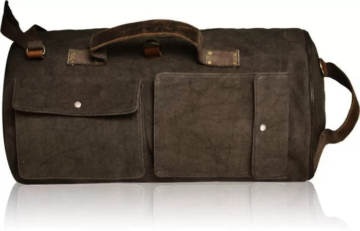 VINTAGE DUFFLE BAG - BROWN - Golden Riders