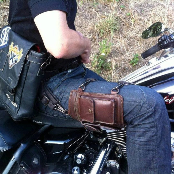 BIG THIGH BAG BROWN - Golden Riders