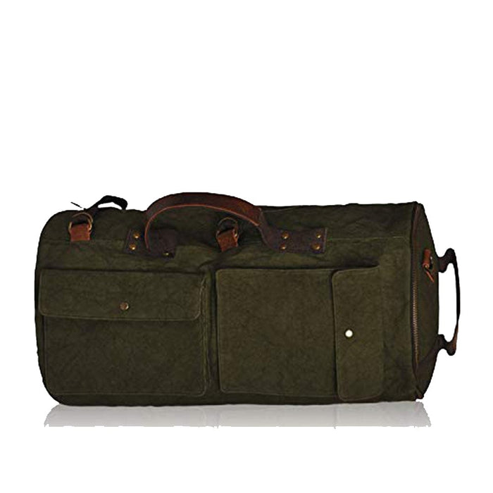 VINTAGE DUFFLE BAG - GREEN - Golden Riders