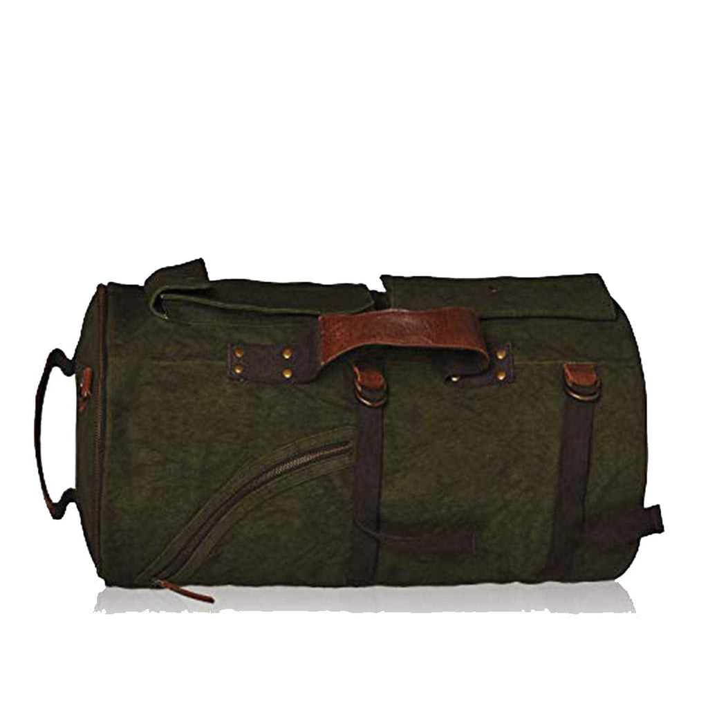 VINTAGE DUFFLE BAG - GREEN - Golden Riders