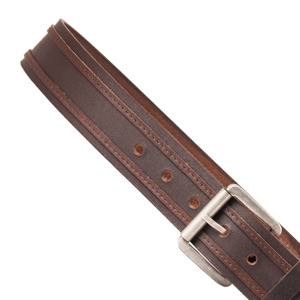 GR GOLDEN RIDERS ZYADE Premium Choco Brown Leather Mens Belt Zyade