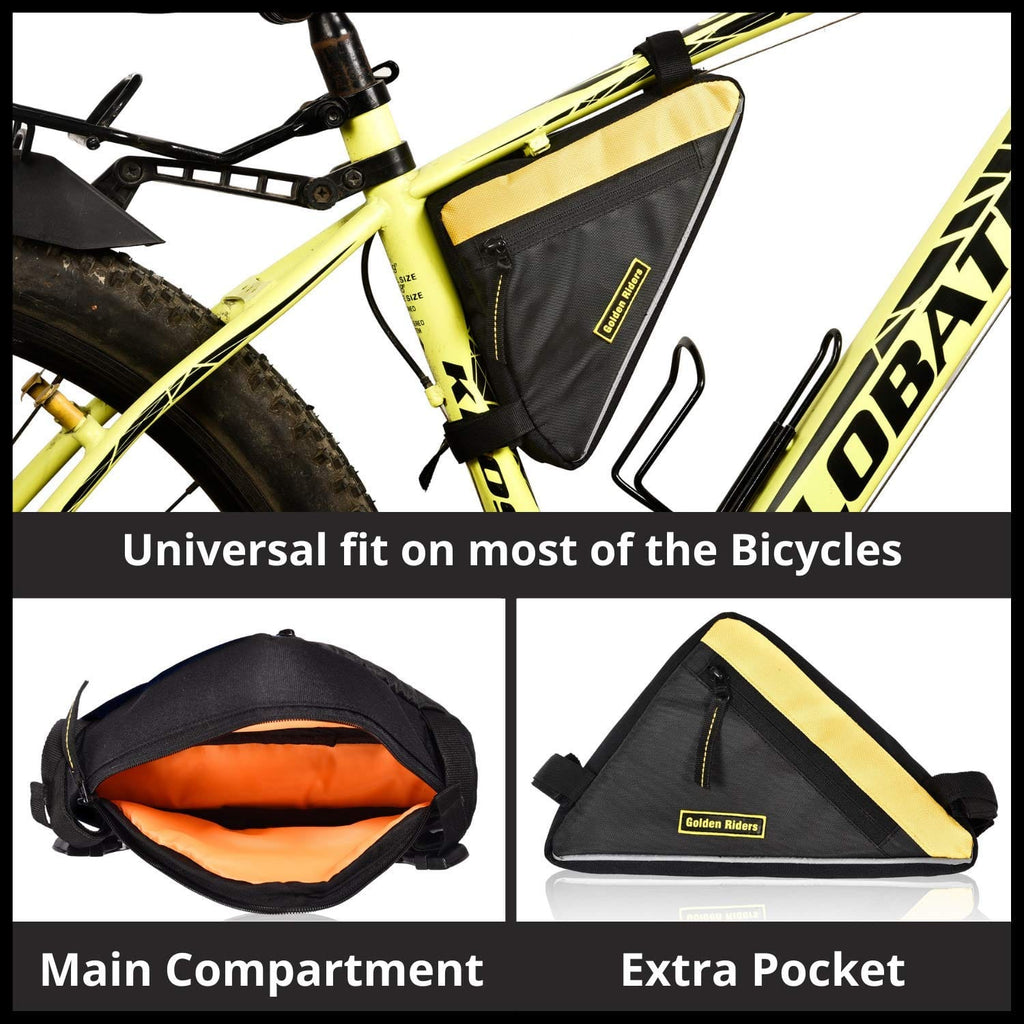 Triangular Frame Accessory Bag - Golden Riders