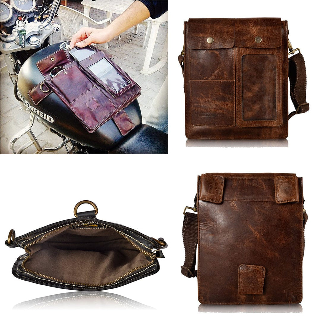 Buy Leather Tank Bag For Motorcycle - Universal Fit