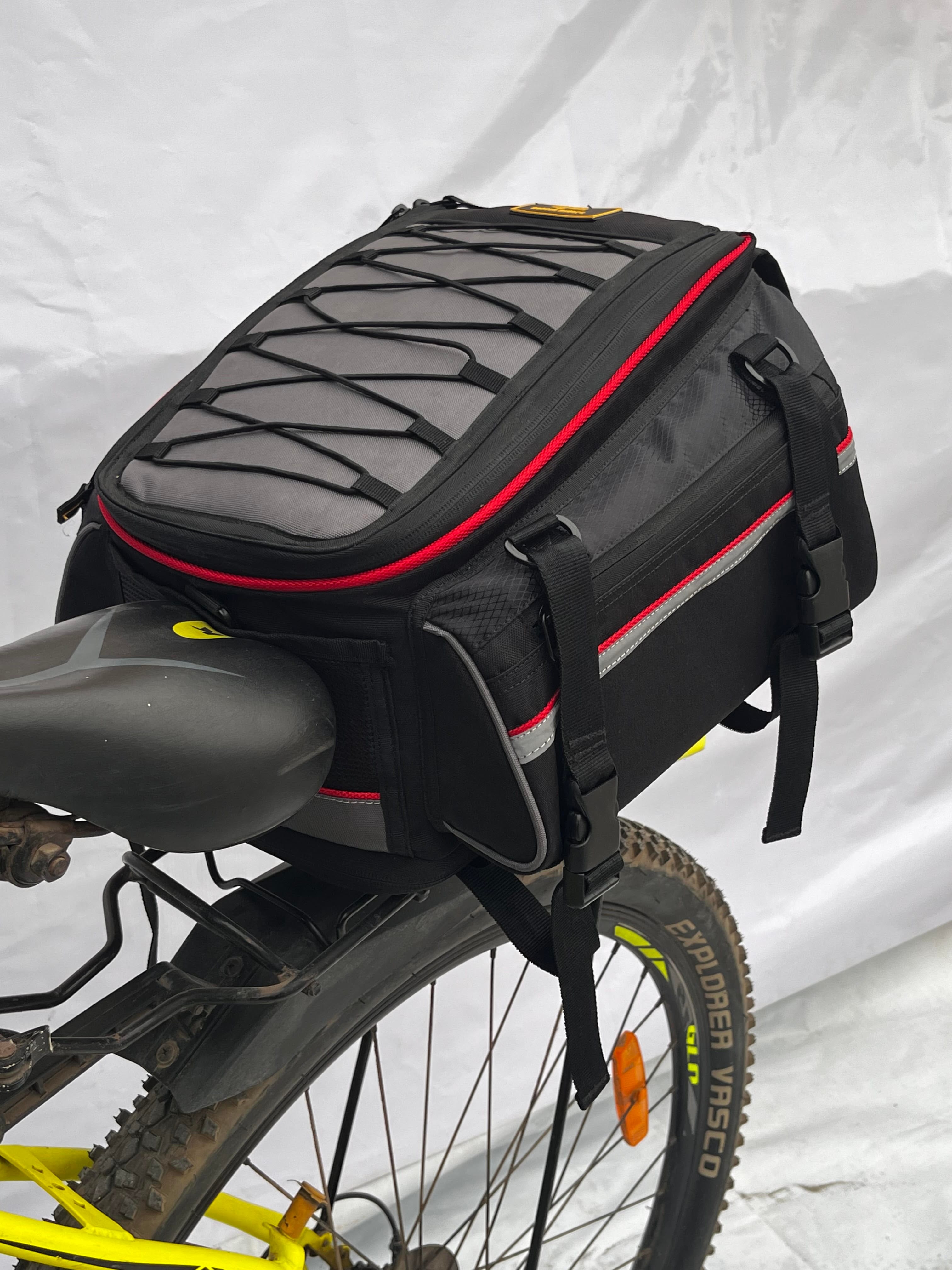 Bike Trunk Bag Extendable Large Capacity Saddle Bags Waterproof Bicycle  Rear Rack Bike Panniersshoulder Strap  Fruugo IN